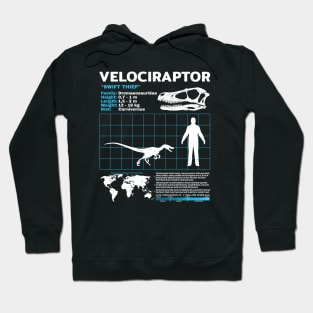 Velociraptor fact sheet Hoodie